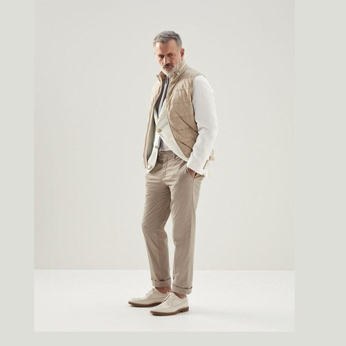 Brunello Cucinelli Orange Cotton Casual Pants