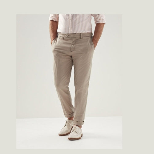 Brunello Cucinelli Orange Cotton Casual Pants