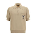 Balmain Beige Cotton Polo Shirt