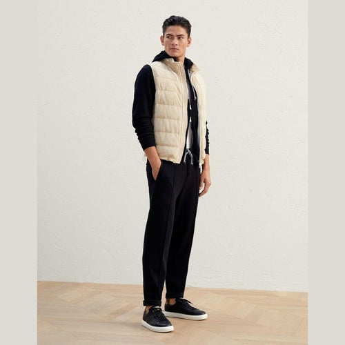 Brunello Cucinelli Black Cotton Joggers (Workout Pants)
