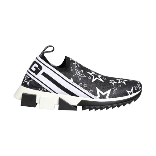 Dolce & Gabbana Black Stars Logo SORRENTO Sneakers Shoes