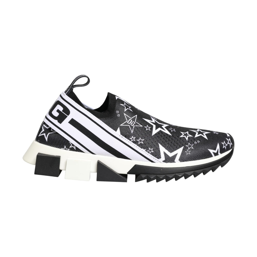 Dolce & Gabbana Black Stars Logo SORRENTO Sneakers Shoes