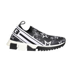 Dolce & Gabbana Black Stars Logo SORRENTO Sneakers Shoes