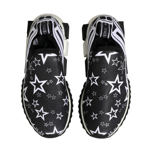 Dolce & Gabbana Black Stars Logo SORRENTO Sneakers Shoes