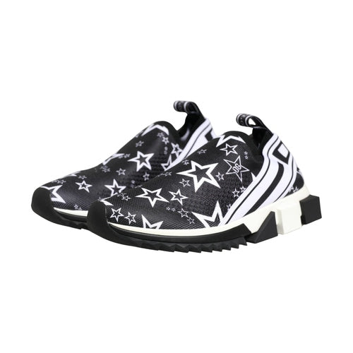 Dolce & Gabbana Black Stars Logo SORRENTO Sneakers Shoes