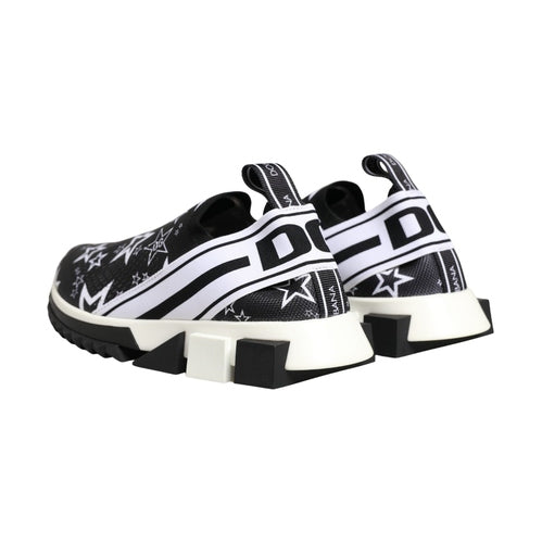 Dolce & Gabbana Black Stars Logo SORRENTO Sneakers Shoes