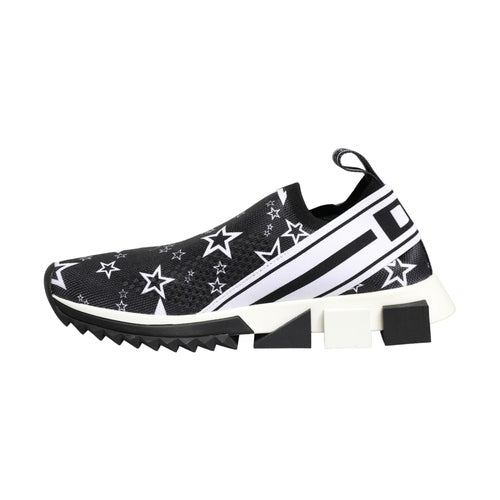 Dolce & Gabbana Black Stars Logo SORRENTO Sneakers Shoes