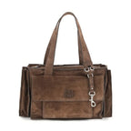 Miu Miu Brown Calf Leather Bos Taurus Shoulder Bag