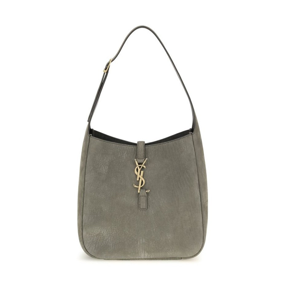 Saint Laurent Gray Calf Leather Bos Taurus Shoulder Bag