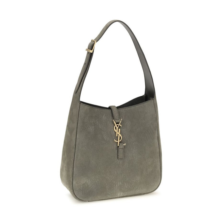 Saint Laurent Gray Calf Leather Bos Taurus Shoulder Bag
