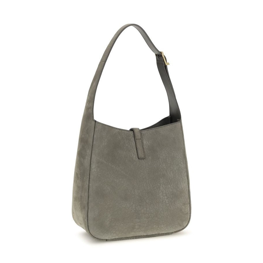 Saint Laurent Gray Calf Leather Bos Taurus Shoulder Bag
