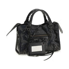 Balenciaga Black Lamb Leather Shoulder Bag