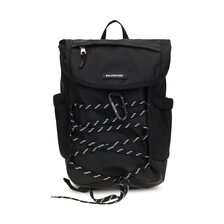 Balenciaga Black Nylon Backpack