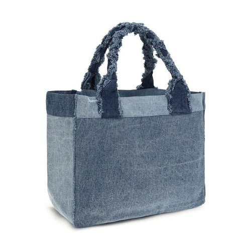 Ganni Blue Cotton Shoulder Bag