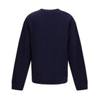 Balmain Blue Cotton Sweatshirt