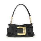 Balmain Black Calf Leather Bos Taurus Shoulder Bag