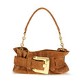 Balmain Beige Calf Leather Bos Taurus Shoulder Bag