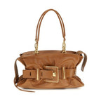 Balmain Brown Calf Leather Bos Taurus Handbag