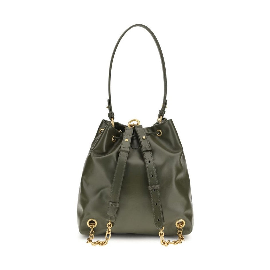 Balmain Bicolor Calf Leather Bos Taurus Backpack