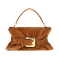 Balmain Brown Calf Leather Bos Taurus Handbag