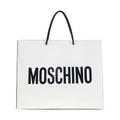 Moschino White Calf Leather Bos Taurus Shoulder Bag