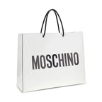 Moschino White Calf Leather Bos Taurus Shoulder Bag