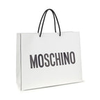 Moschino White Calf Leather Bos Taurus Shoulder Bag