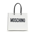 Moschino White Calf Leather Bos Taurus Handbag