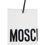 Moschino White Calf Leather Bos Taurus Shoulder Bag
