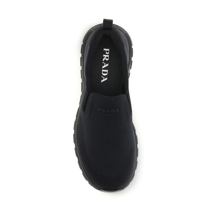 Prada Black Fabric Sneakers