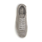 Prada Beige Calf Leather Bos Taurus Athletic Sneakers