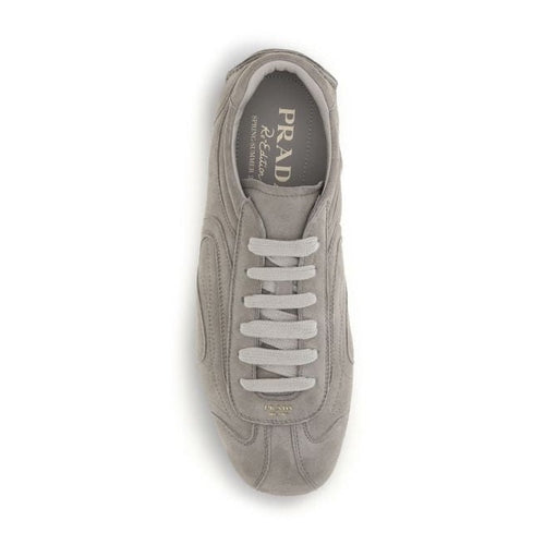 Prada Beige Lamb Ovis Aries Aries Athletic Sneakers