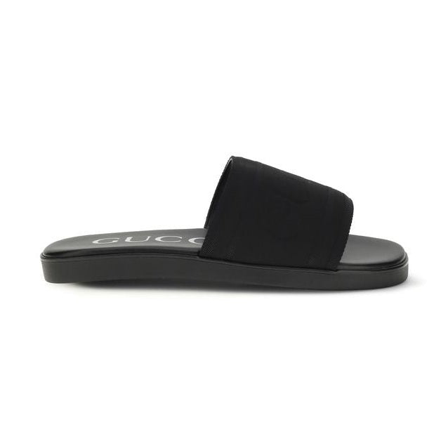Gucci Black Fabric Sandals