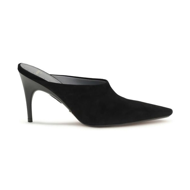 Balenciaga Black Suede Leather Mules