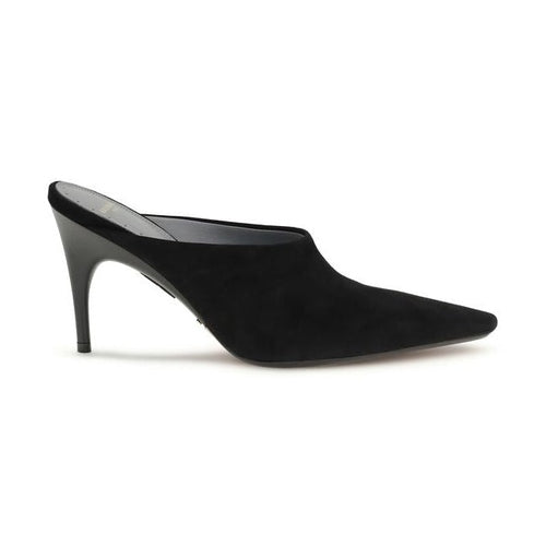 Balenciaga Black Suede Leather Mules