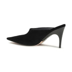 Balenciaga Black Suede Leather Mules
