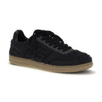 Balmain Black Suede Leather Low Top Sneakers