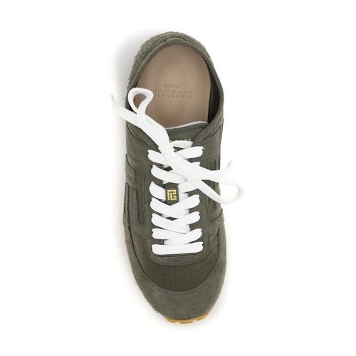 Balmain Bicolor Calf Leather Bos Taurus Athletic Sneakers