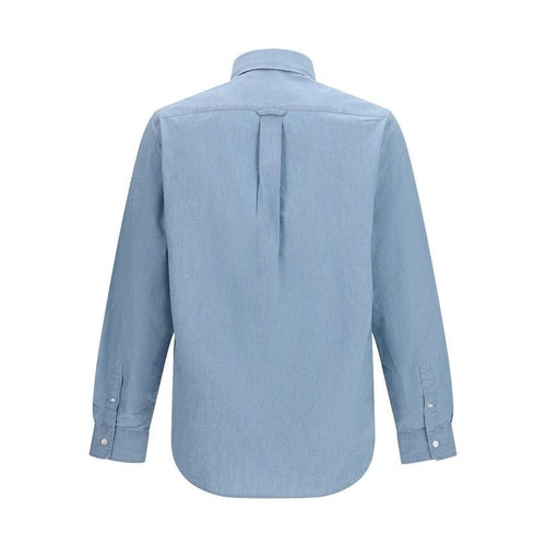 Maison Kitsuné Blue Cotton Shirt