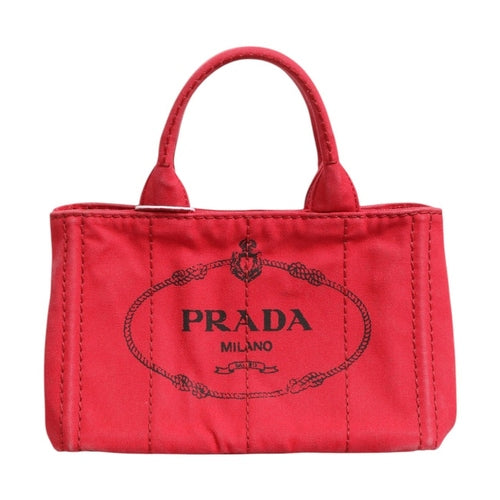 Prada Canapa Mini Canvas Tote