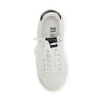 Balmain Black Calf Leather Bos Taurus Low Top Sneakers