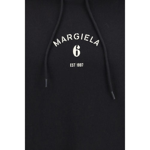 MM6 Black Cotton Sweatshirt
