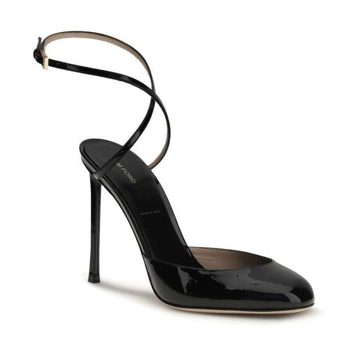 Tom Ford Black Calf Leather Bos Taurus High Heel Pumps