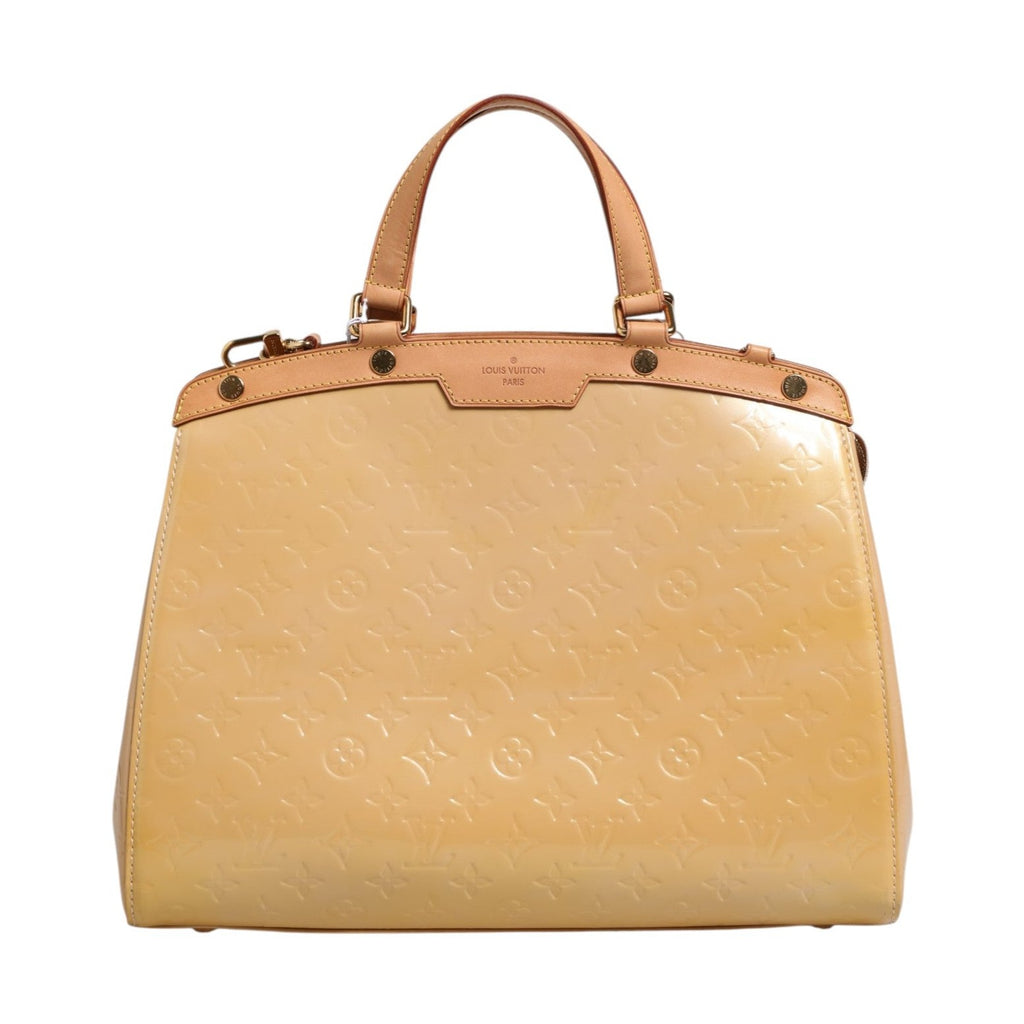 Louis Vuitton Monogram Vernis Brea MM Beige Poudre