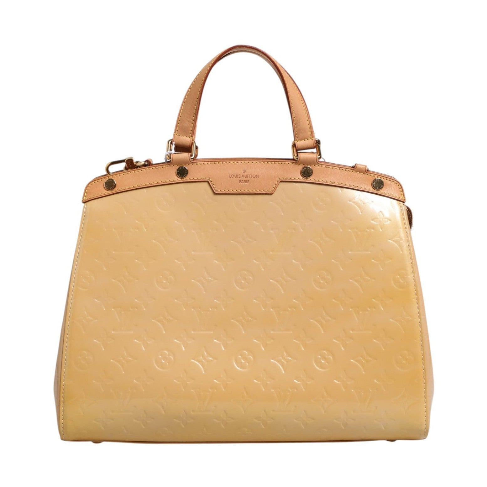 Louis Vuitton Monogram Vernis Brea MM Beige Poudre