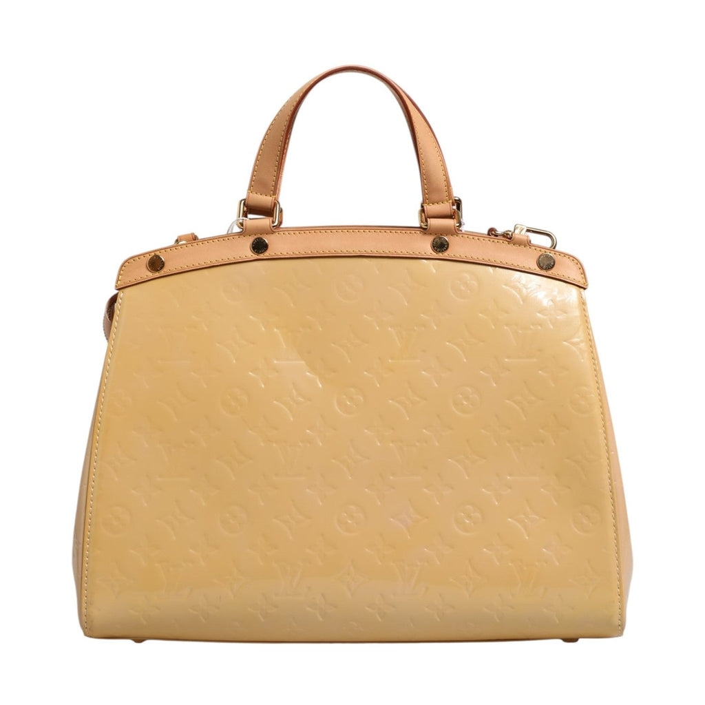 Louis Vuitton Monogram Vernis Brea MM Beige Poudre