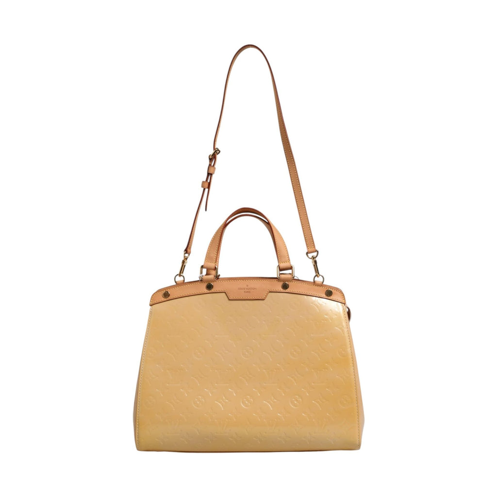Louis Vuitton Monogram Vernis Brea MM Beige Poudre