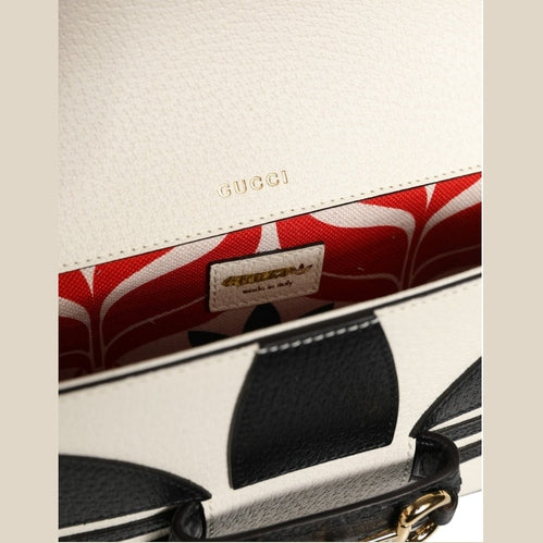 Gucci x Adidas Horsebit 1955 Shoulder Bag Black/White