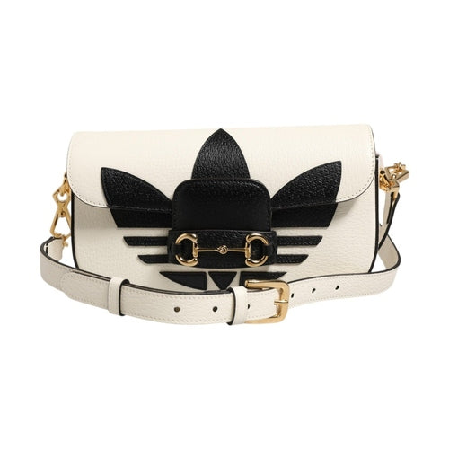 Gucci x Adidas Horsebit 1955 Shoulder Bag Black/White