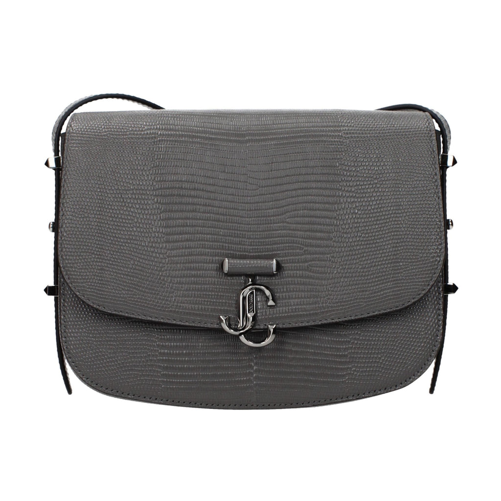 Jimmy Choo Gray Leather Crossbody Bag